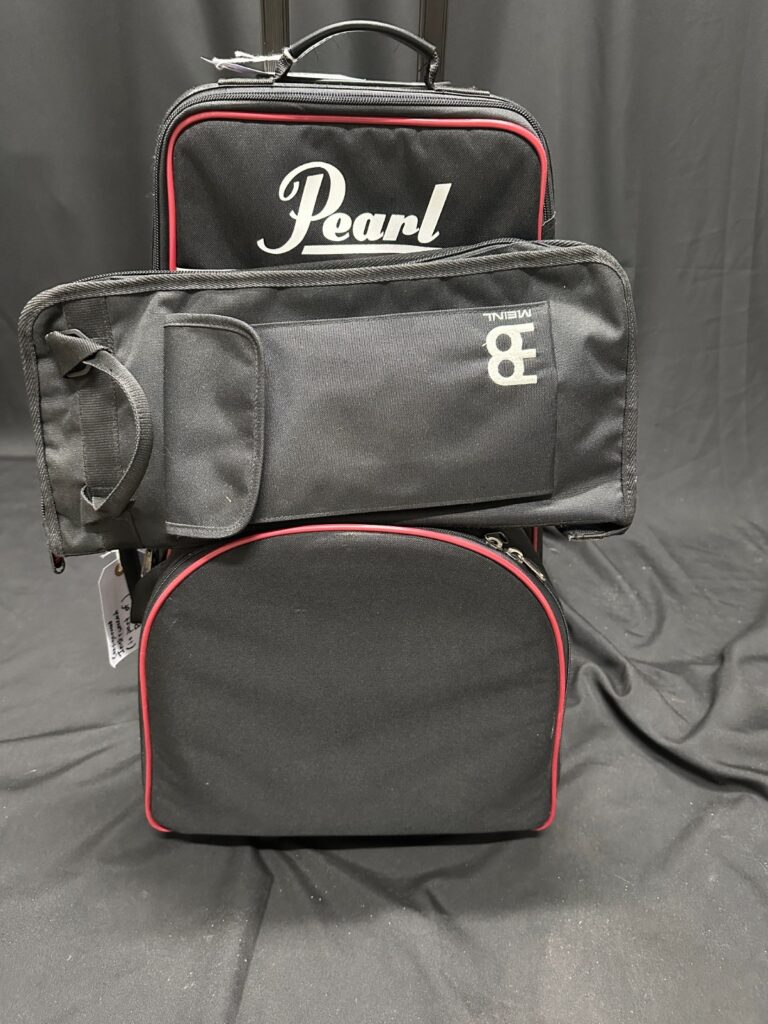 Pearl PLK Rolling percussion kit with loaded Meinl Stick Bag, bells, snare drum
