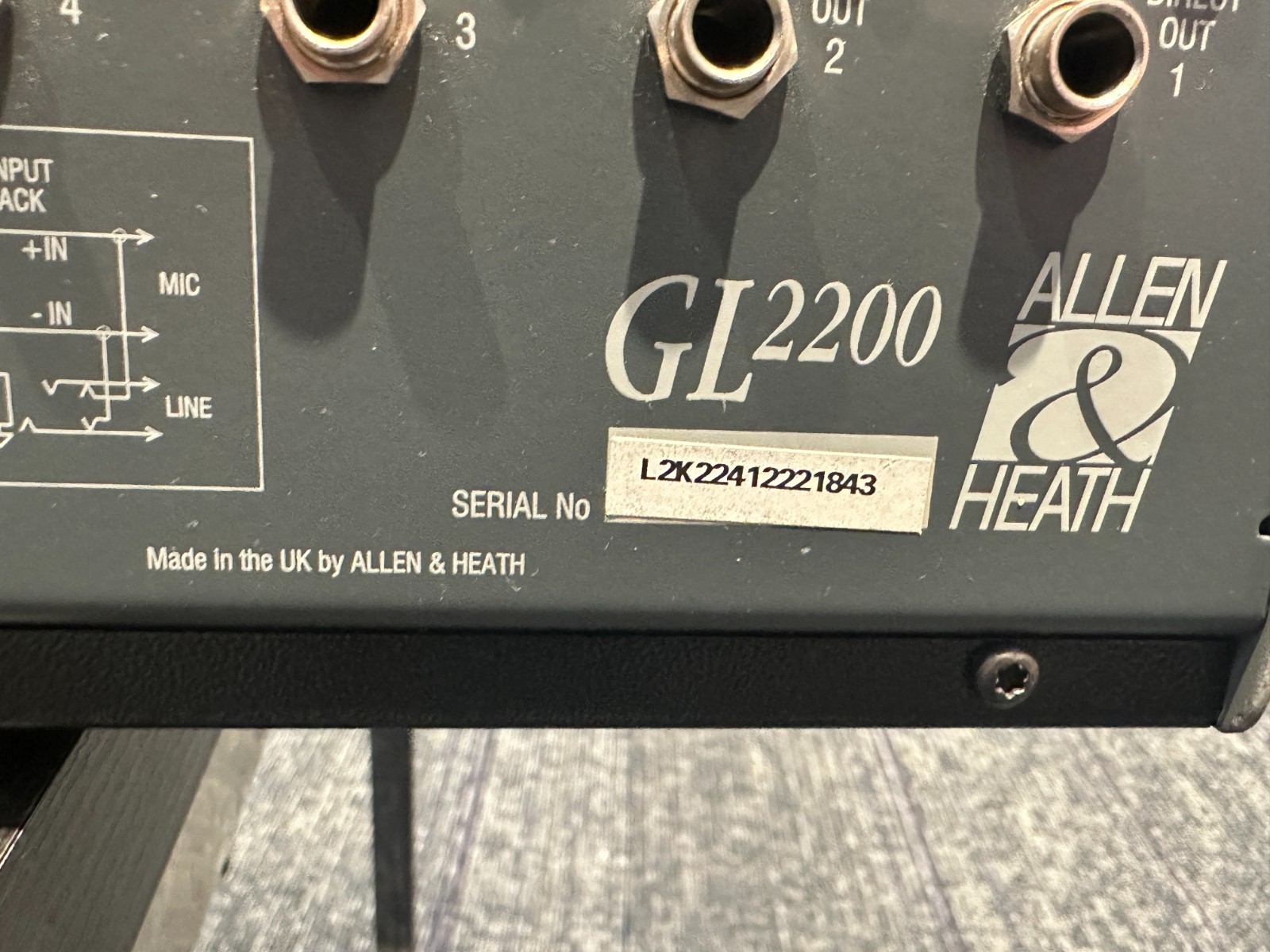 Allen & Heath GL2200 32-Channel Mixing Board, 36"x22"x6", analog, front of house - Image 13