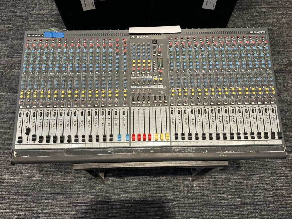 Allen & Heath GL2400 40-Channel Mixing Console, 40"x22"x6"front of house