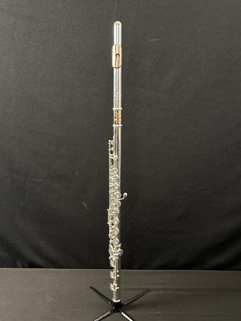 Powell-Sonare PS-905 Silver Open Hole Flute, Aurumite9K lip plate, crown, barrel