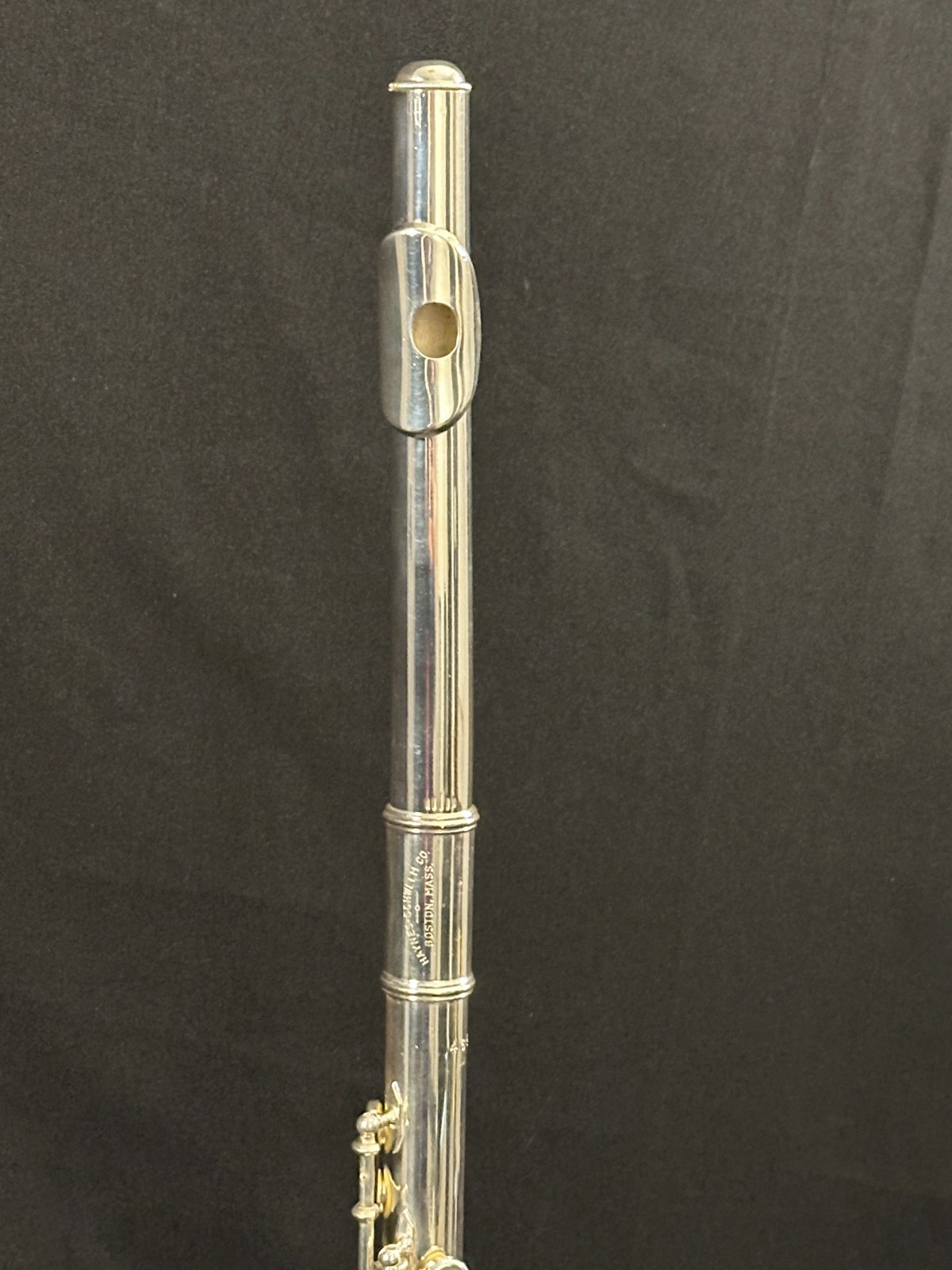 Haynes Schwelm Closed Hole Student Flute, Silver plated, offset G, case w/strap - Image 2