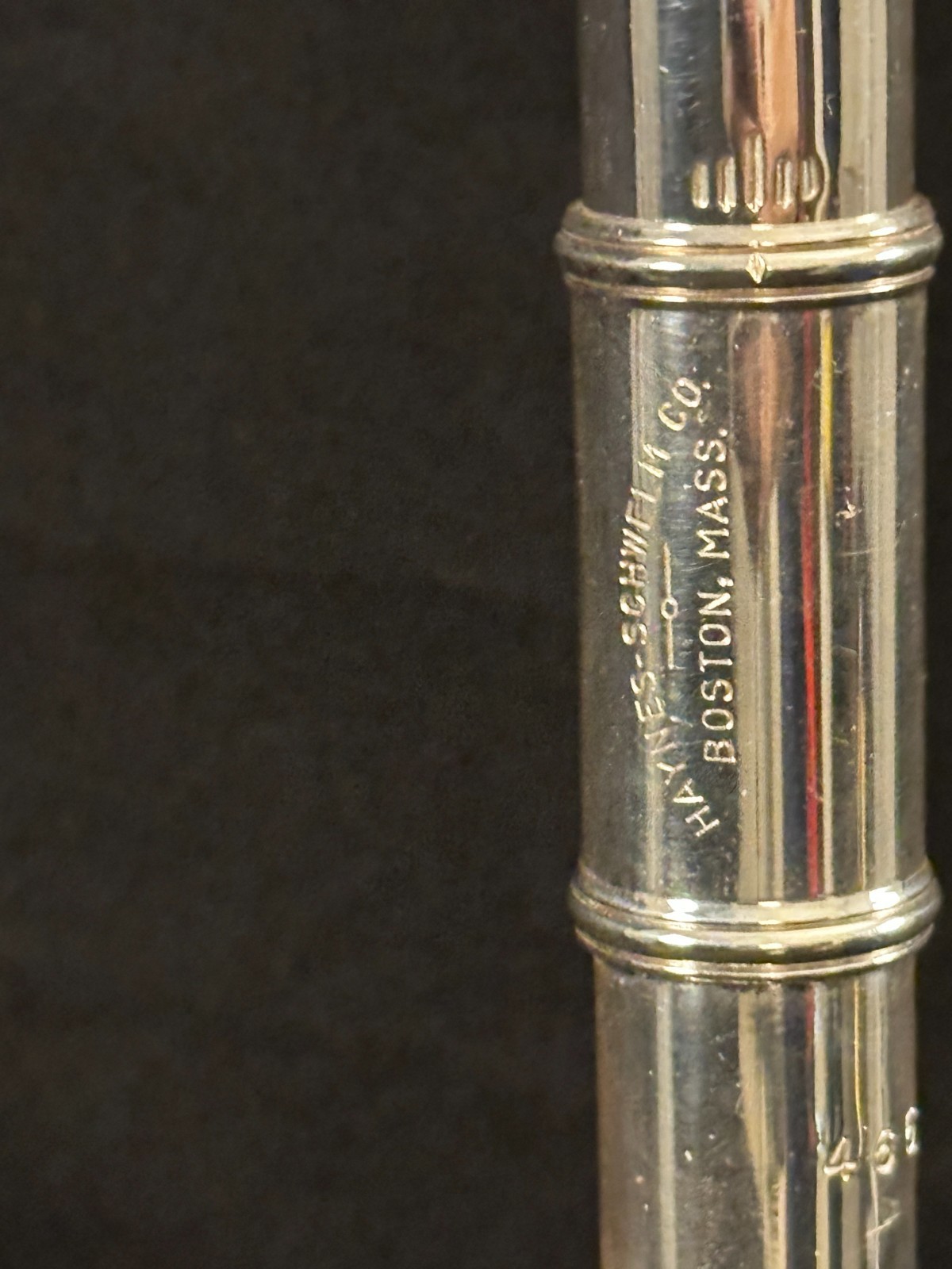Haynes Schwelm Closed Hole Student Flute, Silver plated, offset G, case w/strap - Image 3