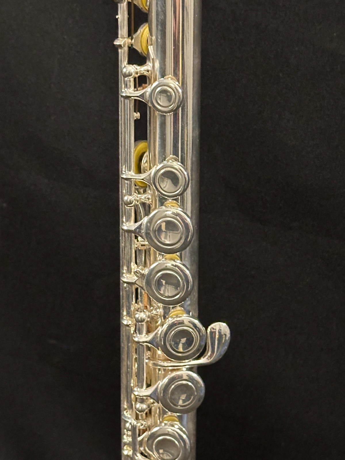 Haynes Schwelm Closed Hole Student Flute, Silver plated, offset G, case w/strap - Image 4