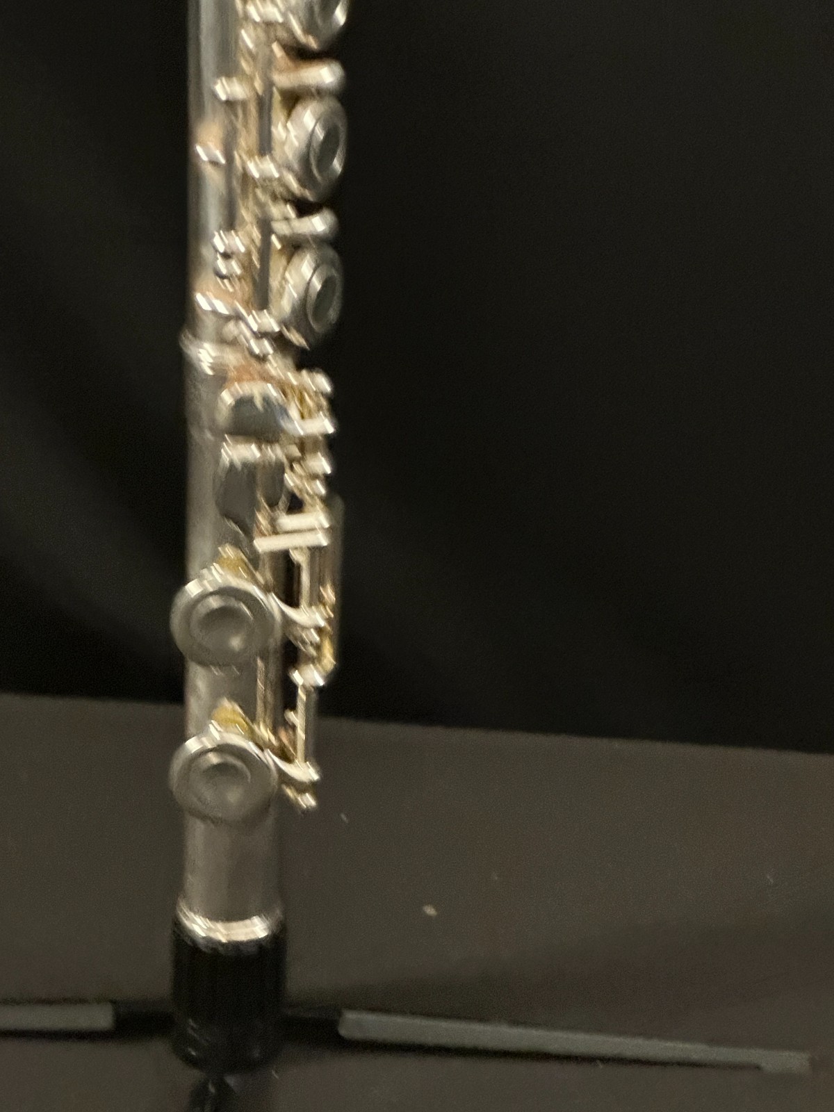 Haynes Schwelm Closed Hole Student Flute, Silver plated, offset G, case w/strap - Image 11