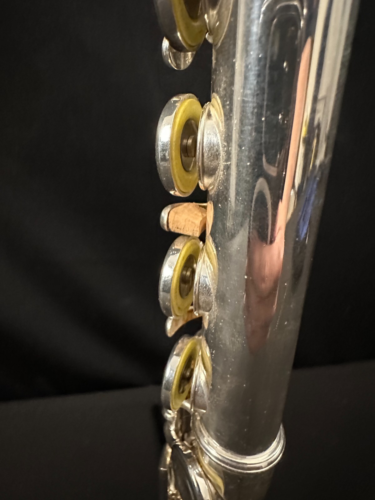 Haynes Schwelm Closed Hole Student Flute, Silver plated, offset G, case w/strap - Image 15