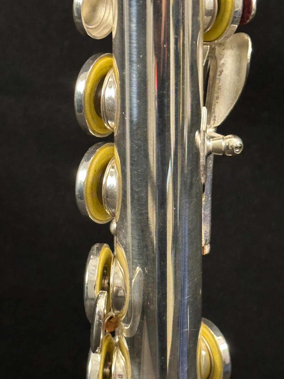 Haynes Schwelm Closed Hole Student Flute, Silver plated, offset G, case w/strap - Image 16
