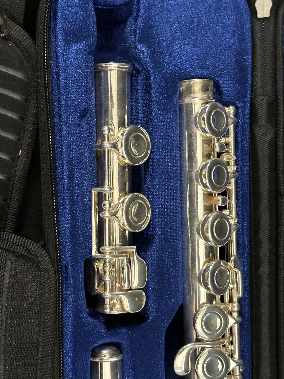 Haynes Schwelm Closed Hole Student Flute, Silver plated, offset G, case w/strap - Image 21