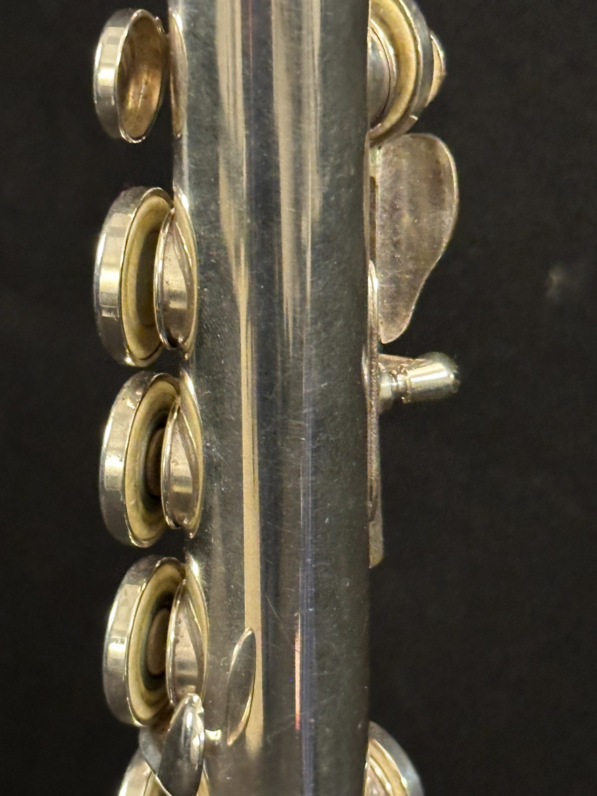 Vintage Armstrong 80 Sterling Silver Open Hole B Foot Flute with case, USA Made - Image 7