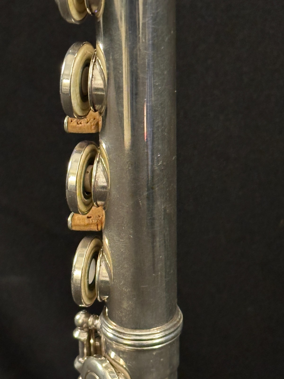 Vintage Armstrong 80 Sterling Silver Open Hole B Foot Flute with case, USA Made - Image 8