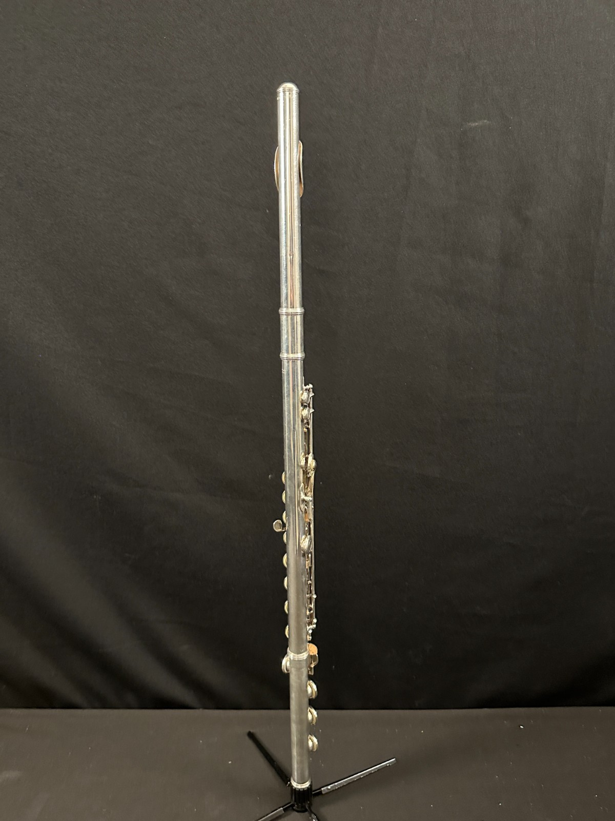 Vintage Armstrong 80 Sterling Silver Open Hole B Foot Flute with case, USA Made - Image 10