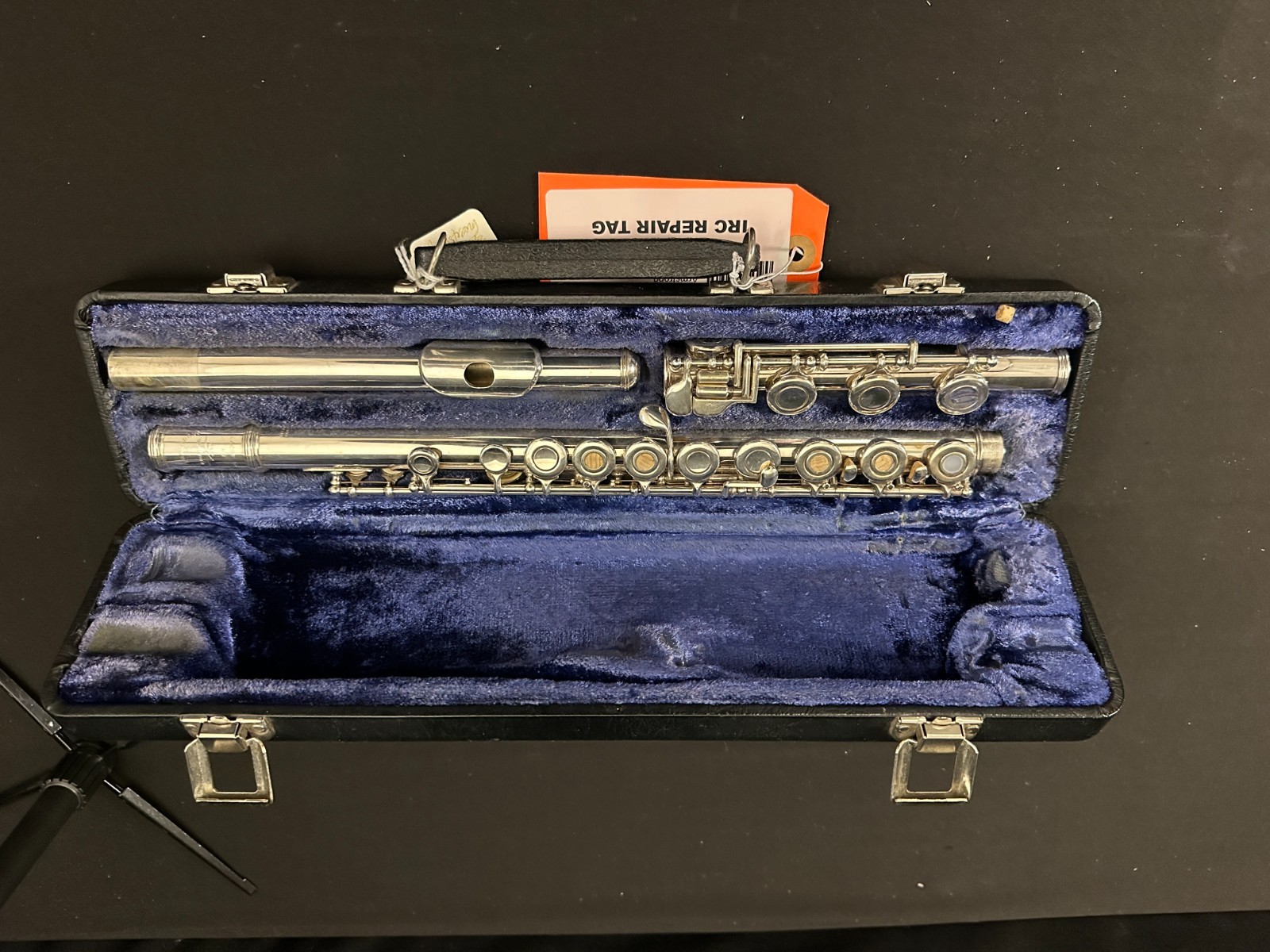 Vintage Armstrong 80 Sterling Silver Open Hole B Foot Flute with case, USA Made - Image 16
