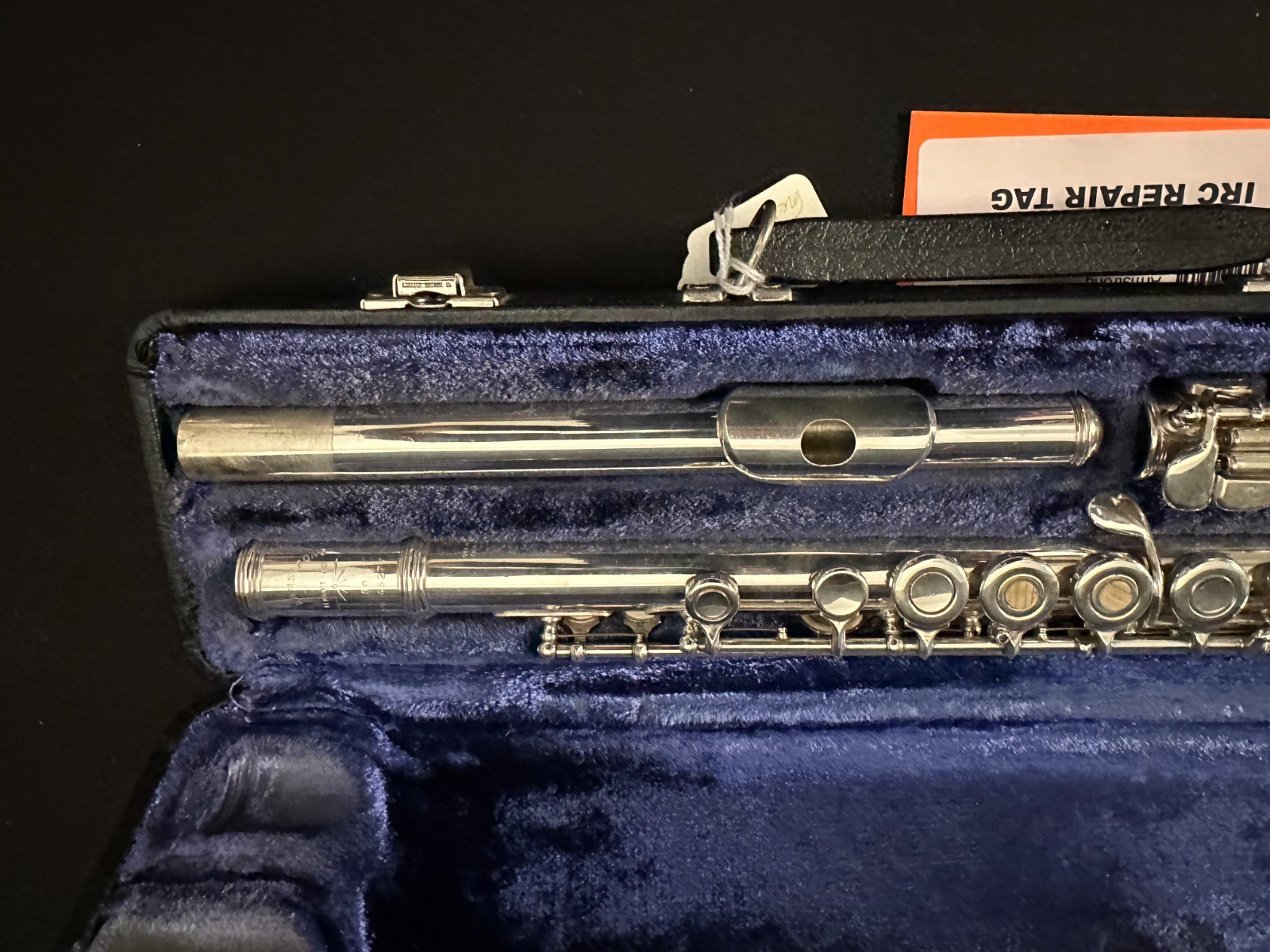 Vintage Armstrong 80 Sterling Silver Open Hole B Foot Flute with case, USA Made - Image 17