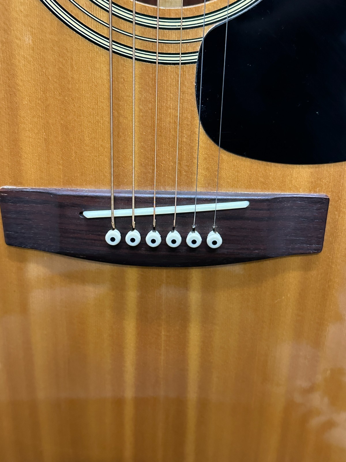 Vintage Yamaha FG-160 Acoustic Guitar with hard case, set up by pro luthier - Image 5