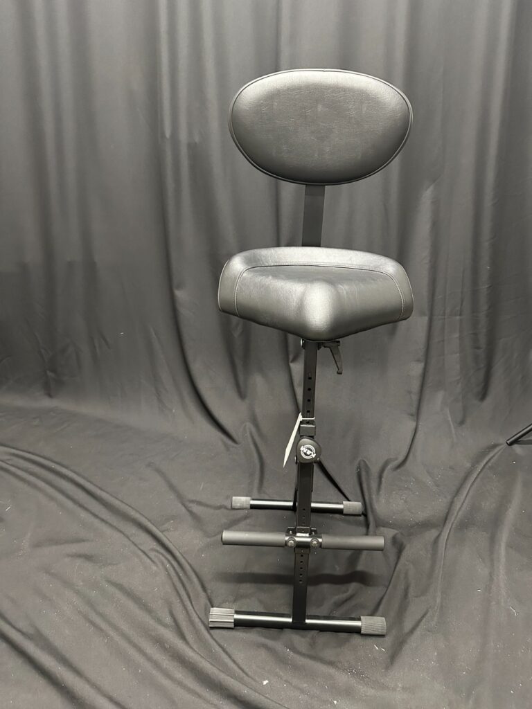 K&M Adjustable Performance Folding Stool, adjustable height, footrest, seat tilt