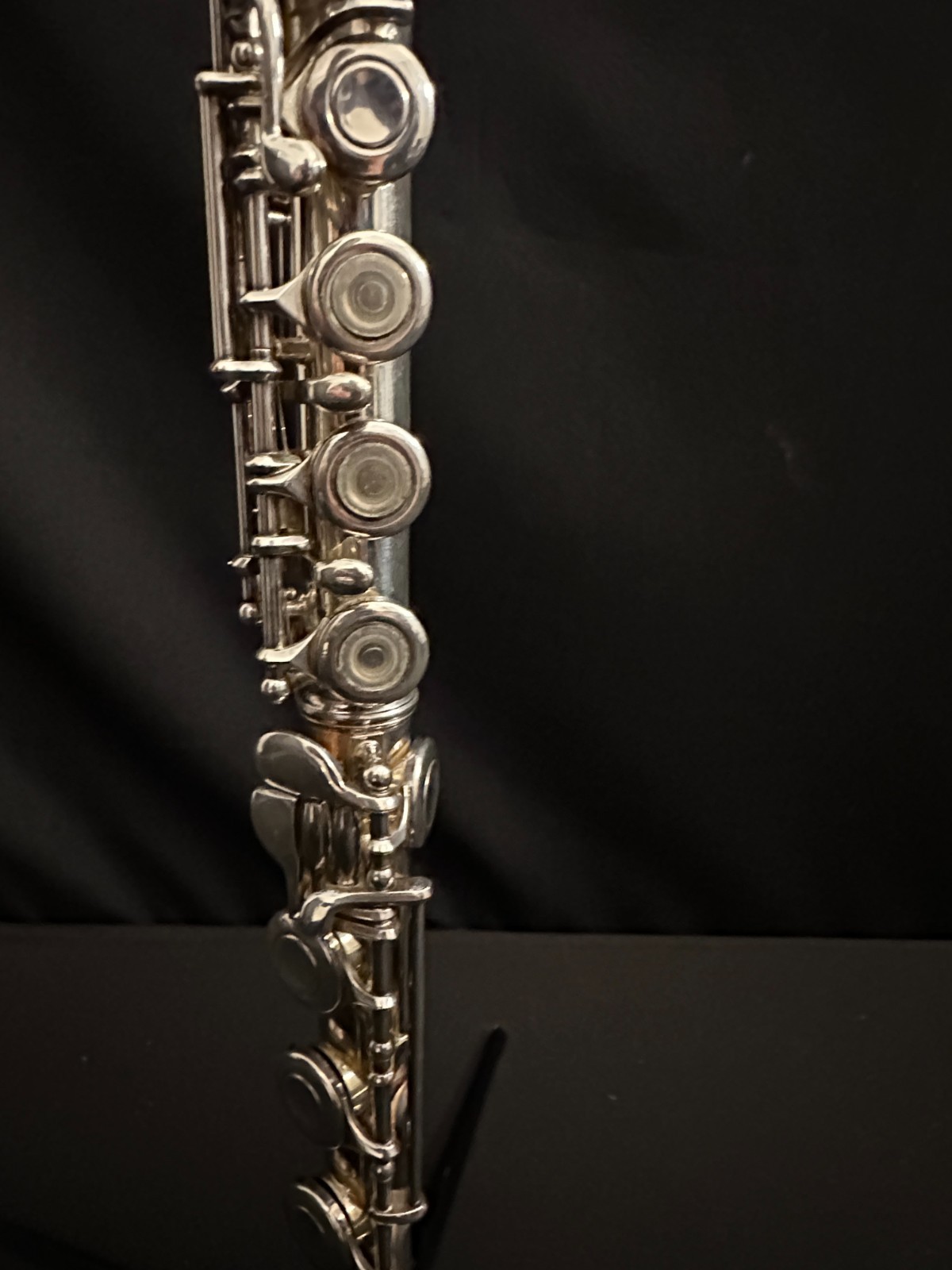 Monique Open Hole Flute, Silver plated with B-Foot joint, offset G,Comes w/ case - Image 5