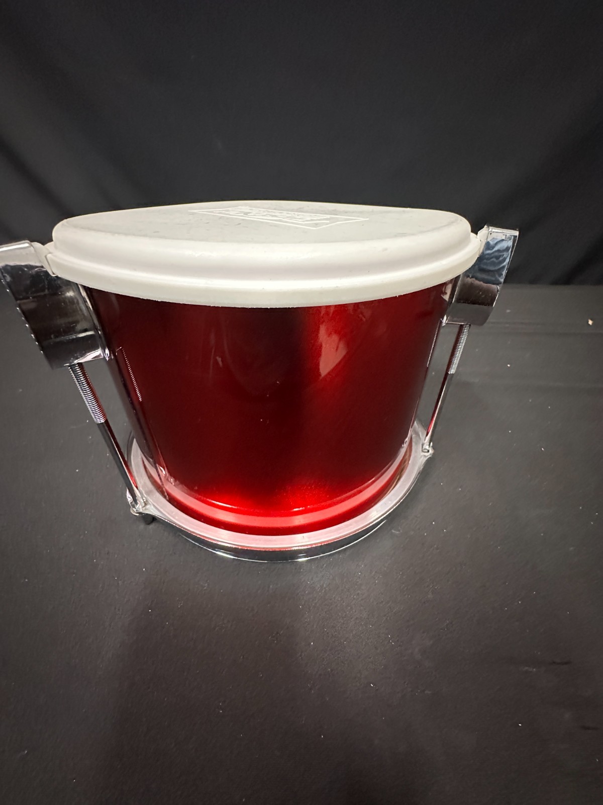 First Act Discovery 8" Red Tom, junior size drum, 5" deep, metal hoops and lugs - Image 3