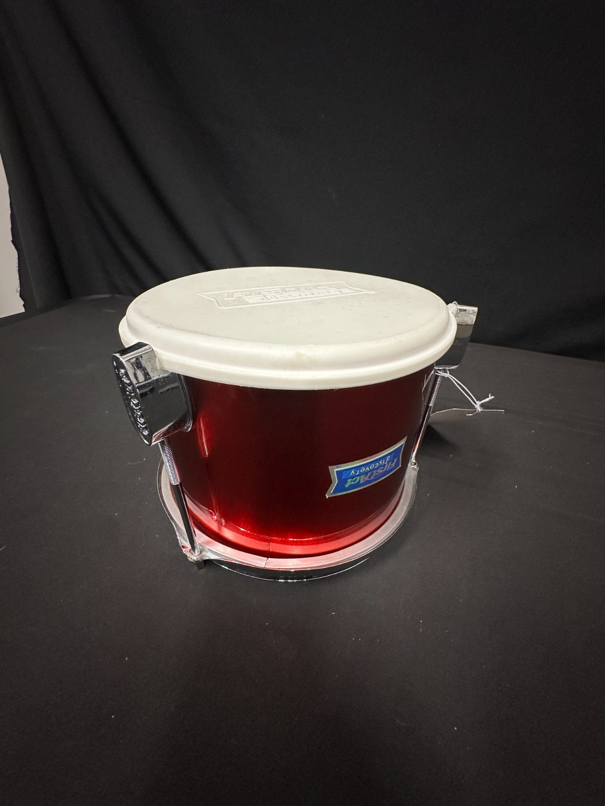 First Act Discovery 8" Red Tom, junior size drum, 5" deep, metal hoops and lugs - Image 4