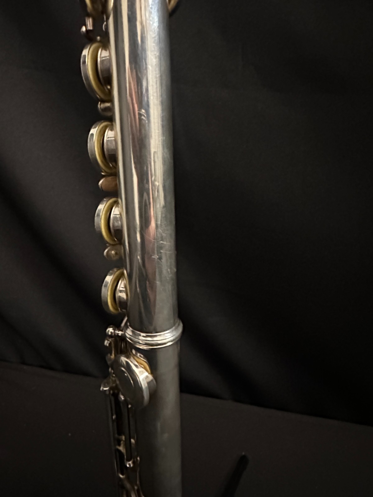 Monique Open Hole Flute, Silver plated with B-Foot joint, offset G,Comes w/ case - Image 7