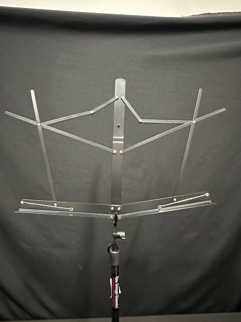 On-Stage Black Folding Adjustable height and base Music Stand with carrying bag