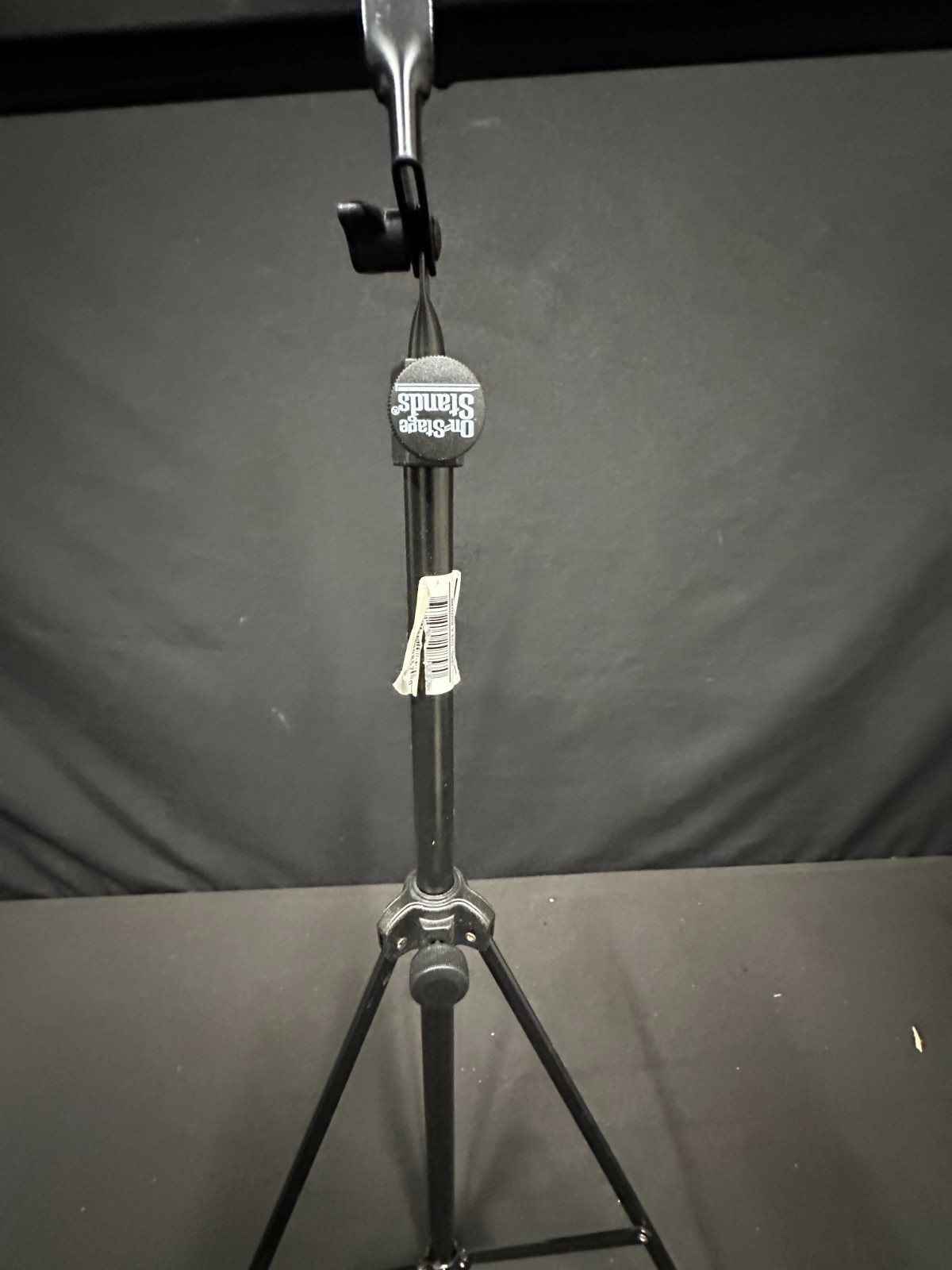 On-Stage Black Folding Adjustable height and base Music Stand with carrying bag - Image 3