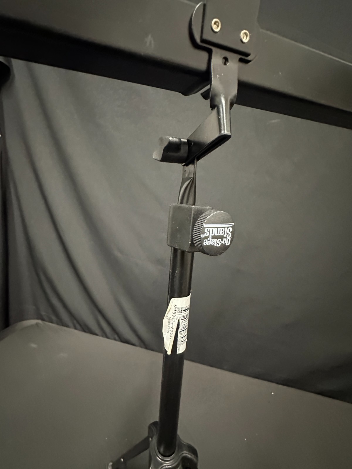 On-Stage Black Folding Adjustable height and base Music Stand with carrying bag - Image 4
