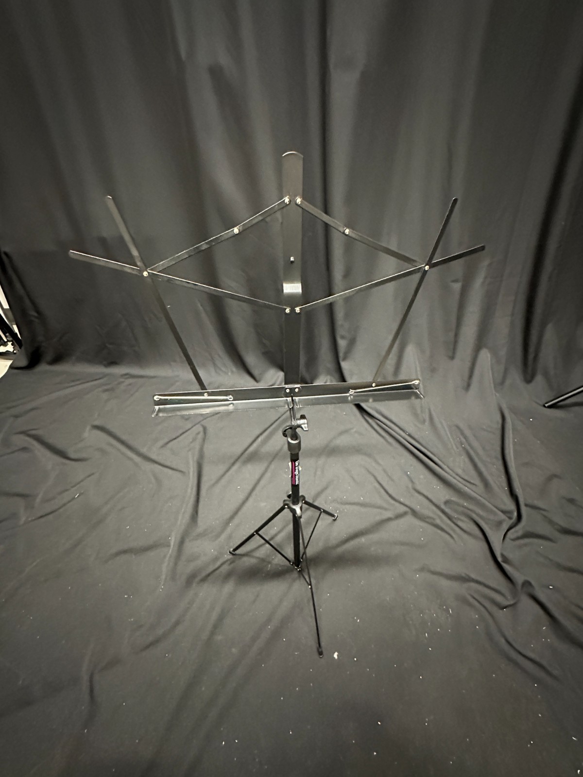 On-Stage Black Folding Adjustable height and base Music Stand with carrying bag - Image 6