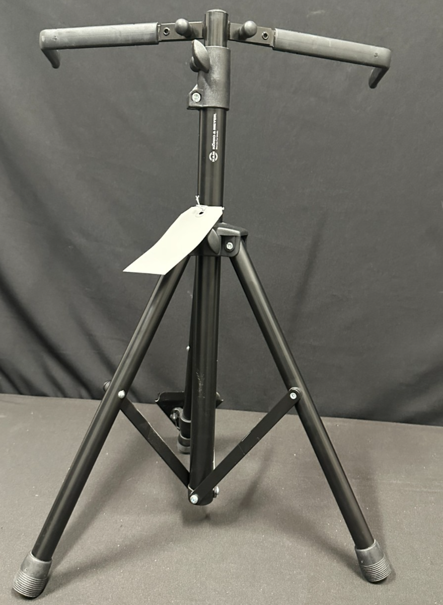 K&M 141 height adjustable Folding Double Bass Stand, steel, plastic, soft rubber - Image 6